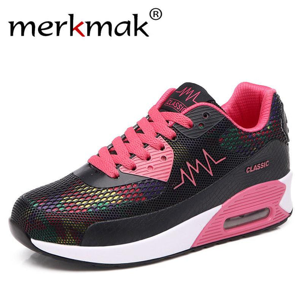Merkmak New 2017 Casual Shoes Woman Footwear Breathable Soft Women Shoes Leisure Women's Flats Zapatillas Mujer
