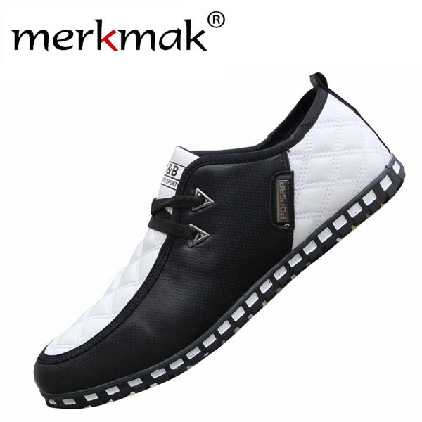 2017 new Fashion korean leisure men shoes spring men footwear autumn PU leather men flat shoes breathable casual men's flats