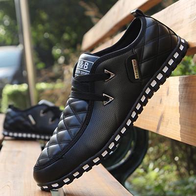 2017 new Fashion korean leisure men shoes spring men footwear autumn PU leather men flat shoes breathable casual men's flats