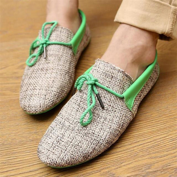 2017 Summer Mens Loafers Casual Flat Shoes Knitted Woven Shoes Breatbale Natural Male Convenient Driving Shoes Flats Big Size 45