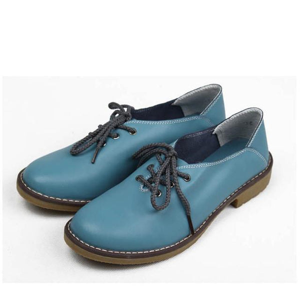 Merkmak Shoes Women 2017 Fashion Genuine Leather Leisure Footwear Platform Soft Wedge Shoes Flats Moccasins Women Sapatos Zapato