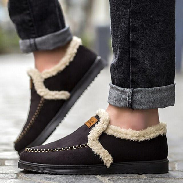 Merkmak Winter Warm Shoes's Men 2016 New Brand Fashion Casual Plush Slip On  Flats Men Shoes Breathable Zapato Hombre Wholesales