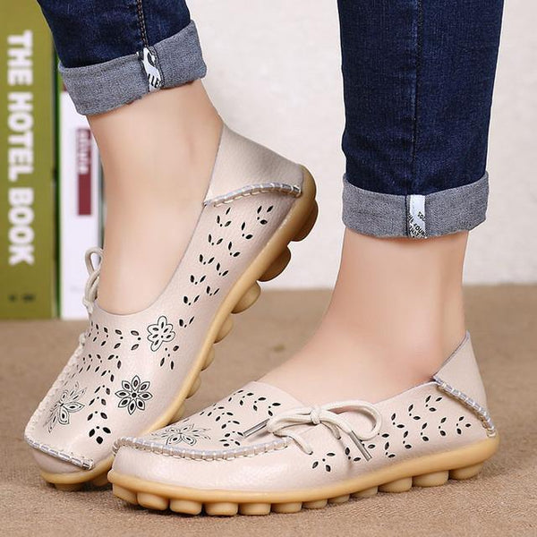 Merkmak Ballet Summer Women Flats Shoes's Cut Out Plus Size Dress Footwear Flats Moccasins Loafer Women's Shoes Sapato Wholesale