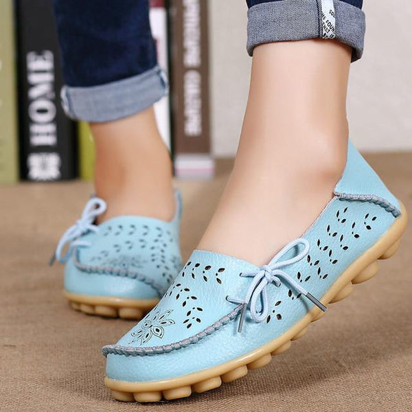 Merkmak Ballet Summer Women Flats Shoes's Cut Out Plus Size Dress Footwear Flats Moccasins Loafer Women's Shoes Sapato Wholesale