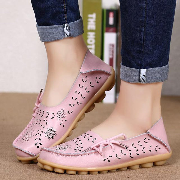 Merkmak Ballet Summer Women Flats Shoes's Cut Out Plus Size Dress Footwear Flats Moccasins Loafer Women's Shoes Sapato Wholesale