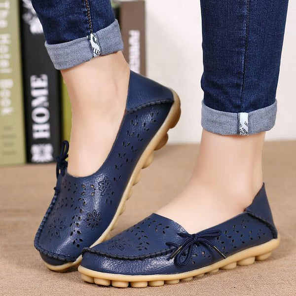 Merkmak Ballet Summer Women Flats Shoes's Cut Out Plus Size Dress Footwear Flats Moccasins Loafer Women's Shoes Sapato Wholesale