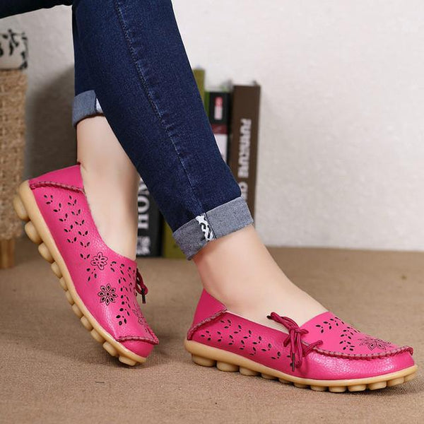 Merkmak Ballet Summer Women Flats Shoes's Cut Out Plus Size Dress Footwear Flats Moccasins Loafer Women's Shoes Sapato Wholesale