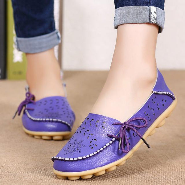 Merkmak Ballet Summer Women Flats Shoes's Cut Out Plus Size Dress Footwear Flats Moccasins Loafer Women's Shoes Sapato Wholesale