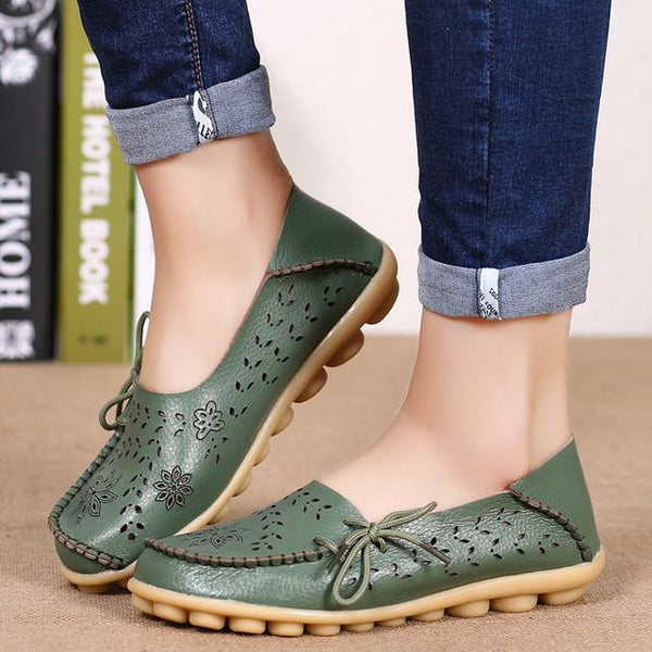 Merkmak Ballet Summer Women Flats Shoes's Cut Out Plus Size Dress Footwear Flats Moccasins Loafer Women's Shoes Sapato Wholesale