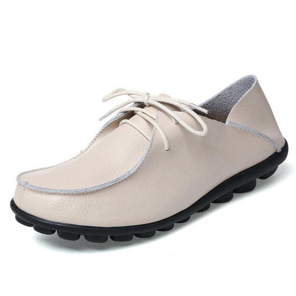 Merkmak Flats Shoes Women Fashion Leisure Big Size 34-44 Shoeslaces Loafer Moccasins Women's Shoes Footwears Sapatos Wholesales