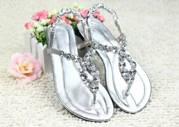 Women's Sandals 2017 Summer Beach Flip Flops Lady Slippers Sandals for Women Diamand Cross Flat Shoes Women Free Shipping WS003