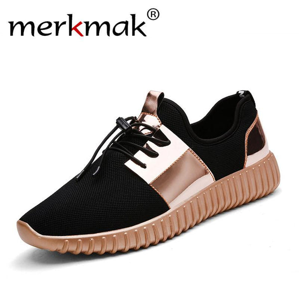 Merkmak Shoes's Men 2017 Couple Superstar Air Mesh Unisex Casual Shoes Summer Fashion Glitter Breathable Durable Flats Sapatos