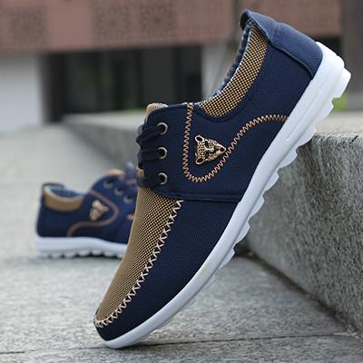Drop Shipping Men Casual Shoes Big Size 39-46 Canvas Shoes for Men Driving Shoes Soft Comfortatble Man Footwear