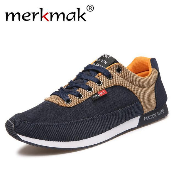 New Arrive Men Casual Shoes Spring Autumn Men's Shoes Canvas Patchwork Fashion Lace Up Mens Flats Shoes Male Footwear for Men
