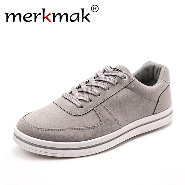 Merkmak Spring New 2017 Casual Shoes Men Leather Shoes Mens Leisure Lace-up Flats Breathable British Style Retro Shoes for Men