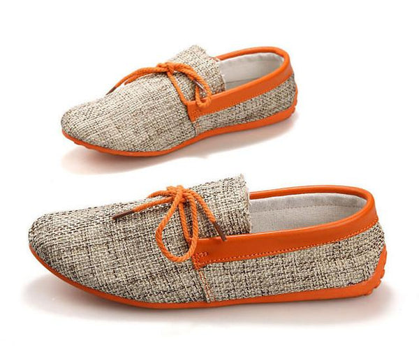 Merkmak Trendy Casual Men Beach Loafer Shoes Breathable Summer Weaving Hemp Man Flats Soft Driving Shoes Mocassins Drop Shipping