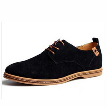 Merkmak 2017 Fashion Men Shoes Suede Leather Casual Lace-up Men's Flats Shoes for Man Rubber Outsole Driving Footwear Drop Ship