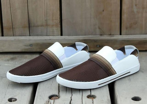 New 2017 fashion Men's flats Breathable Canvas Casual Shoes men flat shoes Slip-On Slippers men flats drop shipping LS004