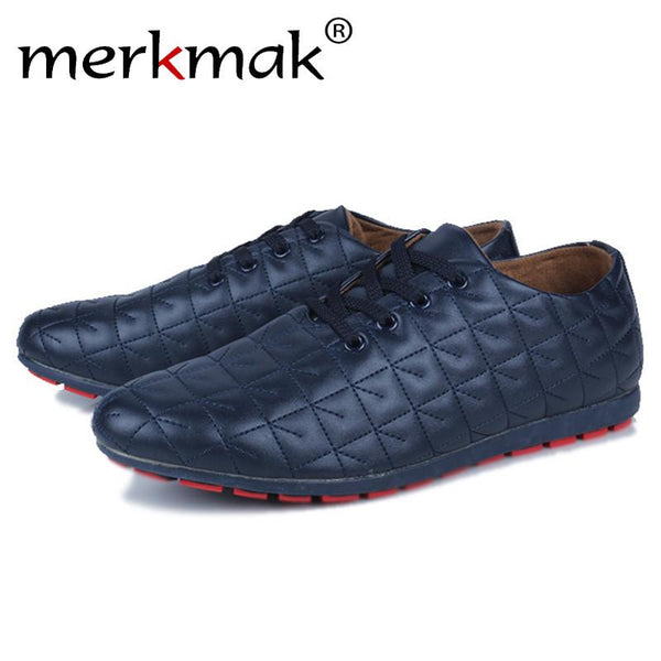 Merkmak Leisure Softly Shoes Men Fashion Breathable PU Leather Casual Summer Men Flats Footwear Male Shoes Mocassins Wholesales
