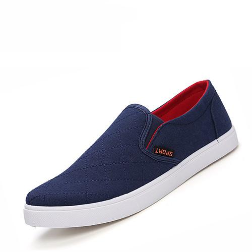 2017 new hot sale fashion breathable anti slip men casual canvas shoes men good quality slip-on flats canvas shoes drop shipping