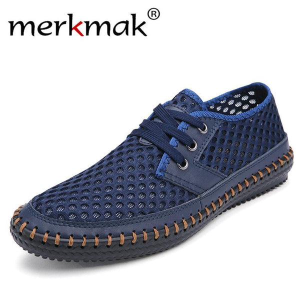 Drop Ship Breathable Men's Casual Shoes Summer Shoes 2017 Fashion Breathable Mesh Shoes Zapatos Hombre Plus Size 38-48 Footwear