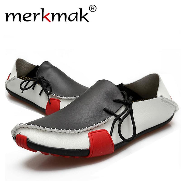 High Quality Hot Sale Genuine Leather Men Shoes Casual Comfortable Mens Driving Shoes Soft Loafers Business Wedding Mens Flats