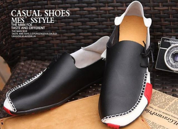 High Quality Hot Sale Genuine Leather Men Shoes Casual Comfortable Mens Driving Shoes Soft Loafers Business Wedding Mens Flats