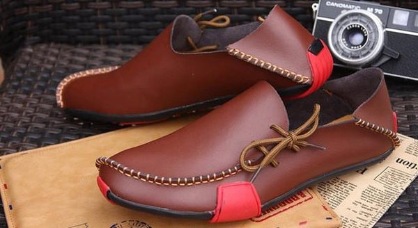 High Quality Hot Sale Genuine Leather Men Shoes Casual Comfortable Mens Driving Shoes Soft Loafers Business Wedding Mens Flats