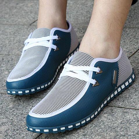 Merkmak New Fashion Canvas Men Shoes Brand Men's Flats Breathable Lace-up Business Shoes High Quality Plus Big Size 39-46