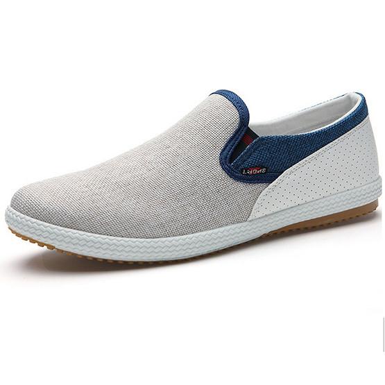 Merkmak British Style Men Flats Shoes Fashion Woven Patchwork Comforatble Loafer Man Footwear Leisure Light Soft Shoes Wholesale