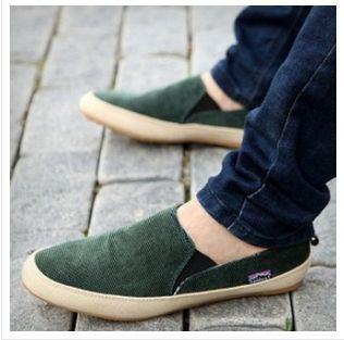 Merkmak Shoes New Arrival! 2017 fashion Men's Breathable Canvas Casual Shoes Moccasin Slip-On Slippers Slip On Men Flat Shoes