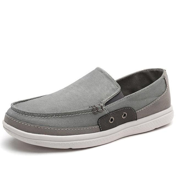 Merkmak Canvas Men Flats Shoes Leisure Handmade Loafer Comfortable Male Shoes Slip On Footwear Plus Big Size 39-48 Drop Shipping