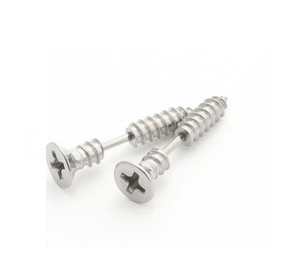 1 Pair Cool Screw Piercing Jewelry Earrings Stud Earrings