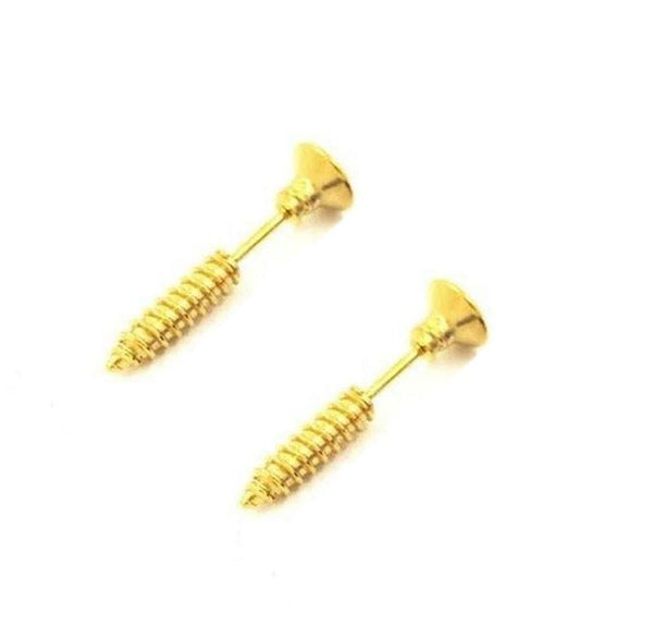 1 Pair Cool Screw Piercing Jewelry Earrings Stud Earrings