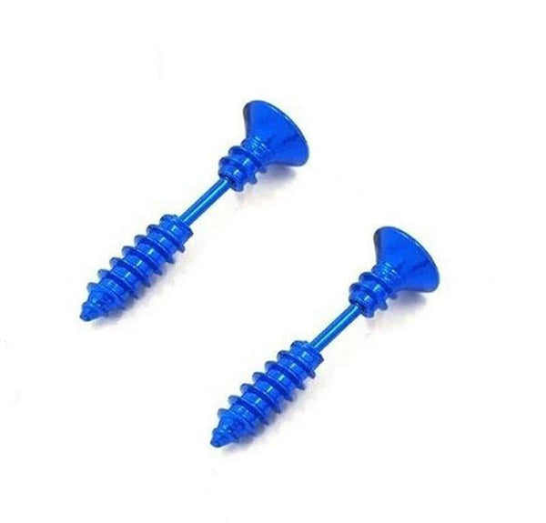 1 Pair Cool Screw Piercing Jewelry Earrings Stud Earrings