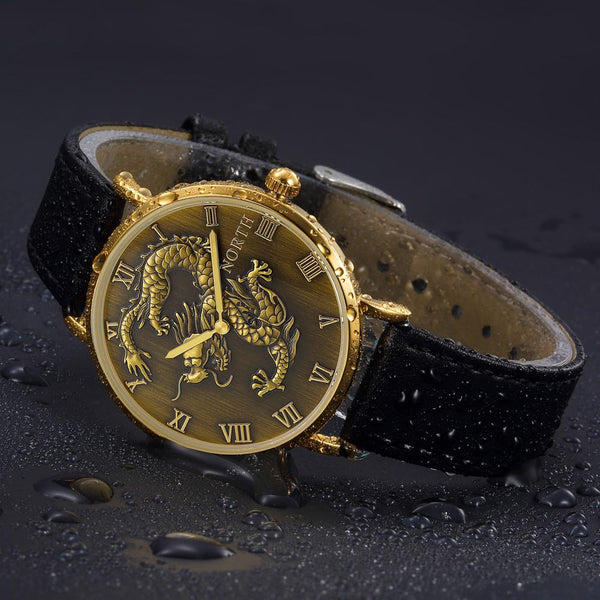 North Fashion Men Quartz Wrist Watch Leather Band Watch