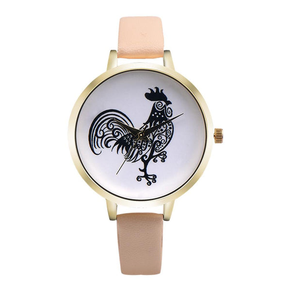 Women Fashion Leather Band Analog Quartz Round Wrist Watch Watches