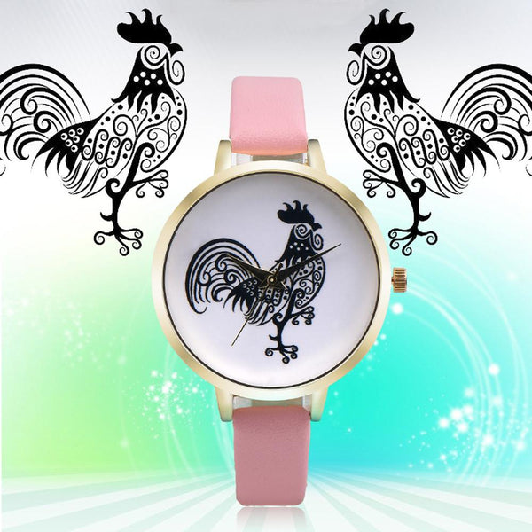 Women Fashion Leather Band Analog Quartz Round Wrist Watch Watches