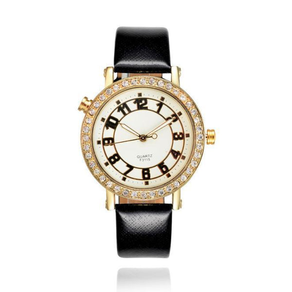 Ms Leather Band Watches Sport Analog Quartz Date Wrist Watch