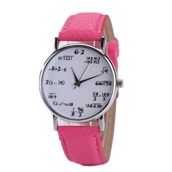 Women Mens Leather Stainless Steel Watch Sport Quartz Wrist Watch