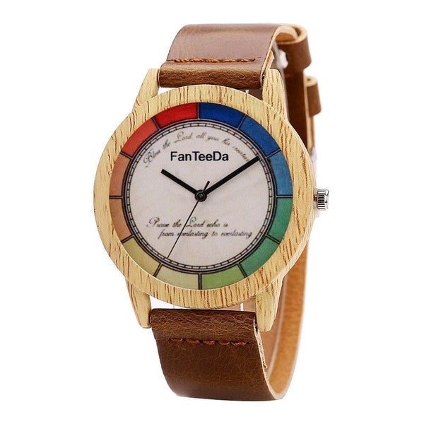 Luxury Fashion Leather Band Analog Quartz Round Wrist Watch Watches