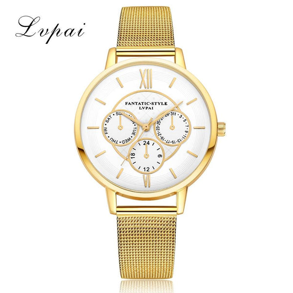 LVPAI Watches Women Quartz Wristwatch Clock Ladies Dress Gift Watches