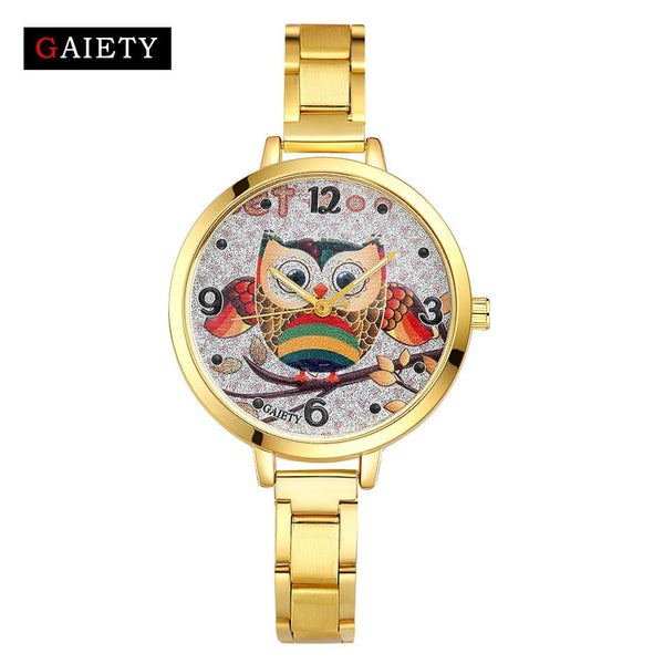 Women Fashion Chain Analog Quartz Round Wrist Watch Watches