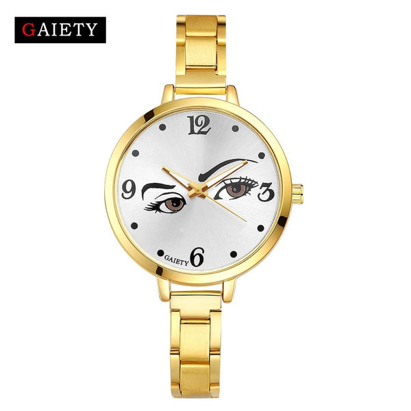 Women Fashion Chain Analog Quartz Round Wrist Watch Watches