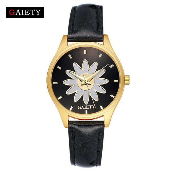 Women Fashion Leather Band Analog Quartz Round Wrist Watch Watches