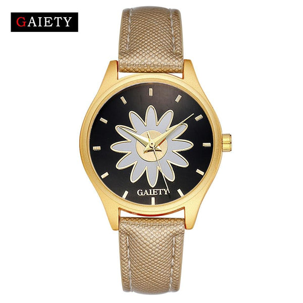 Women Fashion Leather Band Analog Quartz Round Wrist Watch Watches