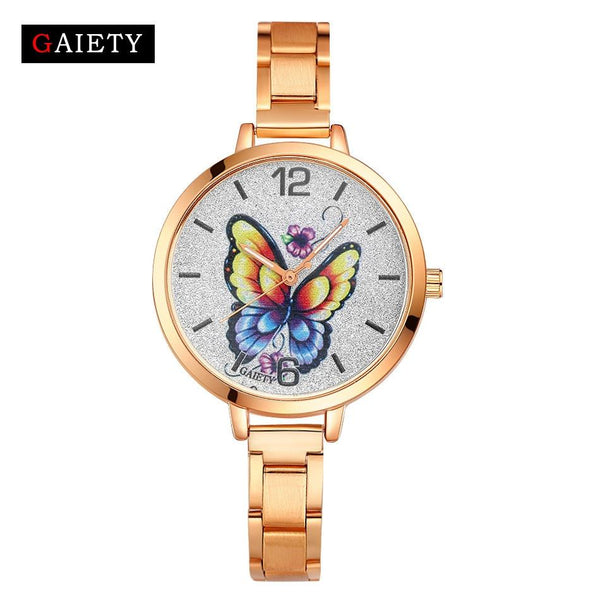 Women Fashion Chain Analog Quartz Round Wrist Watch Watches