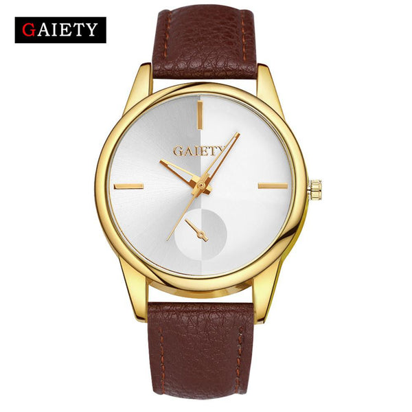 Women Fashion Leather Band Analog Quartz Round Wrist Watch Watches