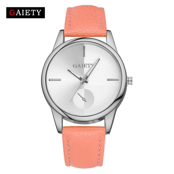 Women Fashion Leather Band Analog Quartz Round Wrist Watch Watches