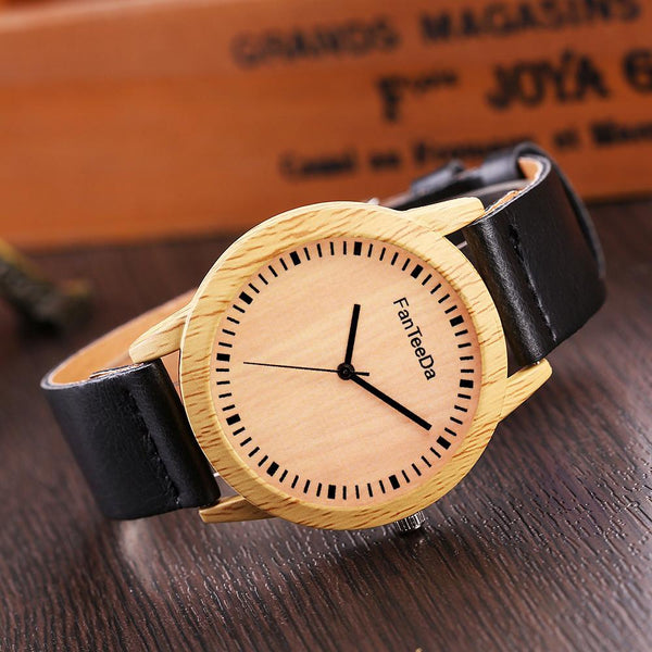 Luxury Fashion Leather Band Analog Quartz Round Wrist Watch Watches
